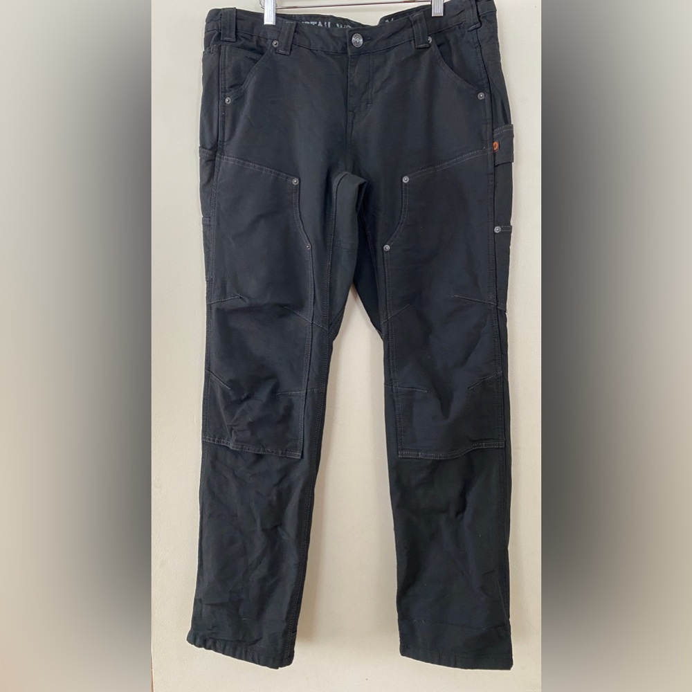 Dovetail workwear Brit Utility pant in no-fade black canvas